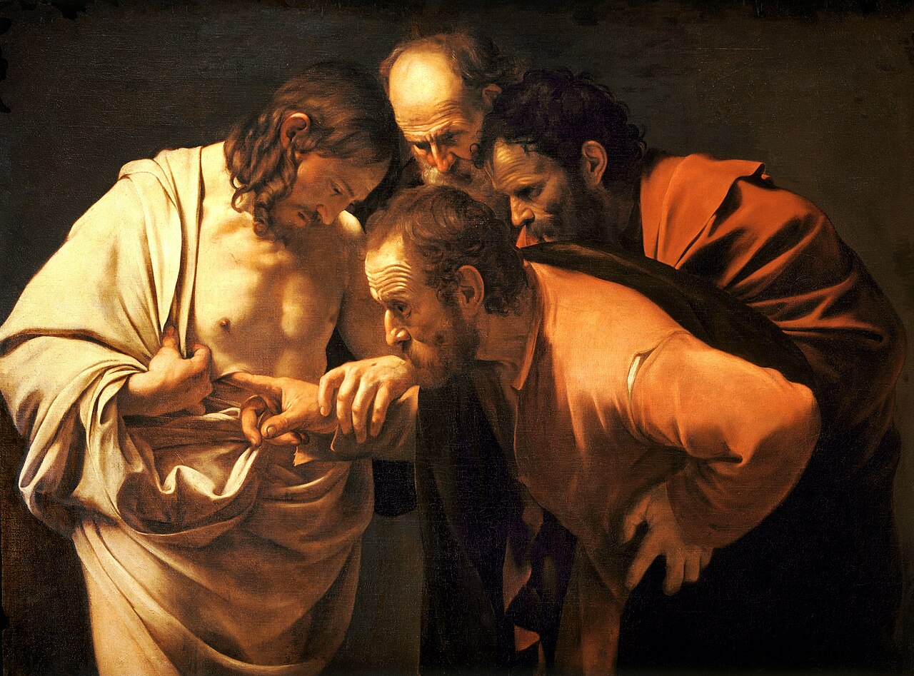 A Incredulidade de São Tomé por Caravaggio